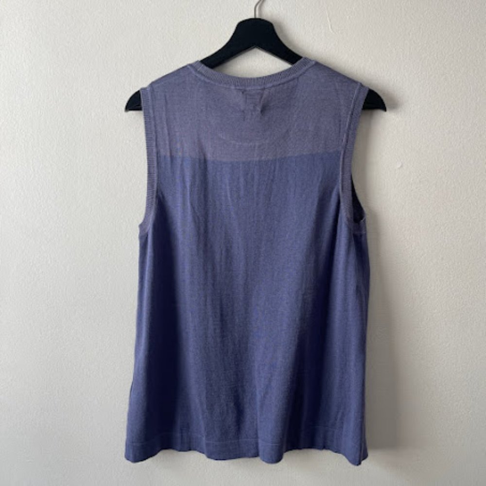 Anne Klein Silk knit Sleeveless Top - Picture 7 of 8